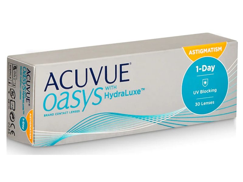 Acuvue Oasys 1-Day For Astigmatism With Hydraluxe (30 lenses)