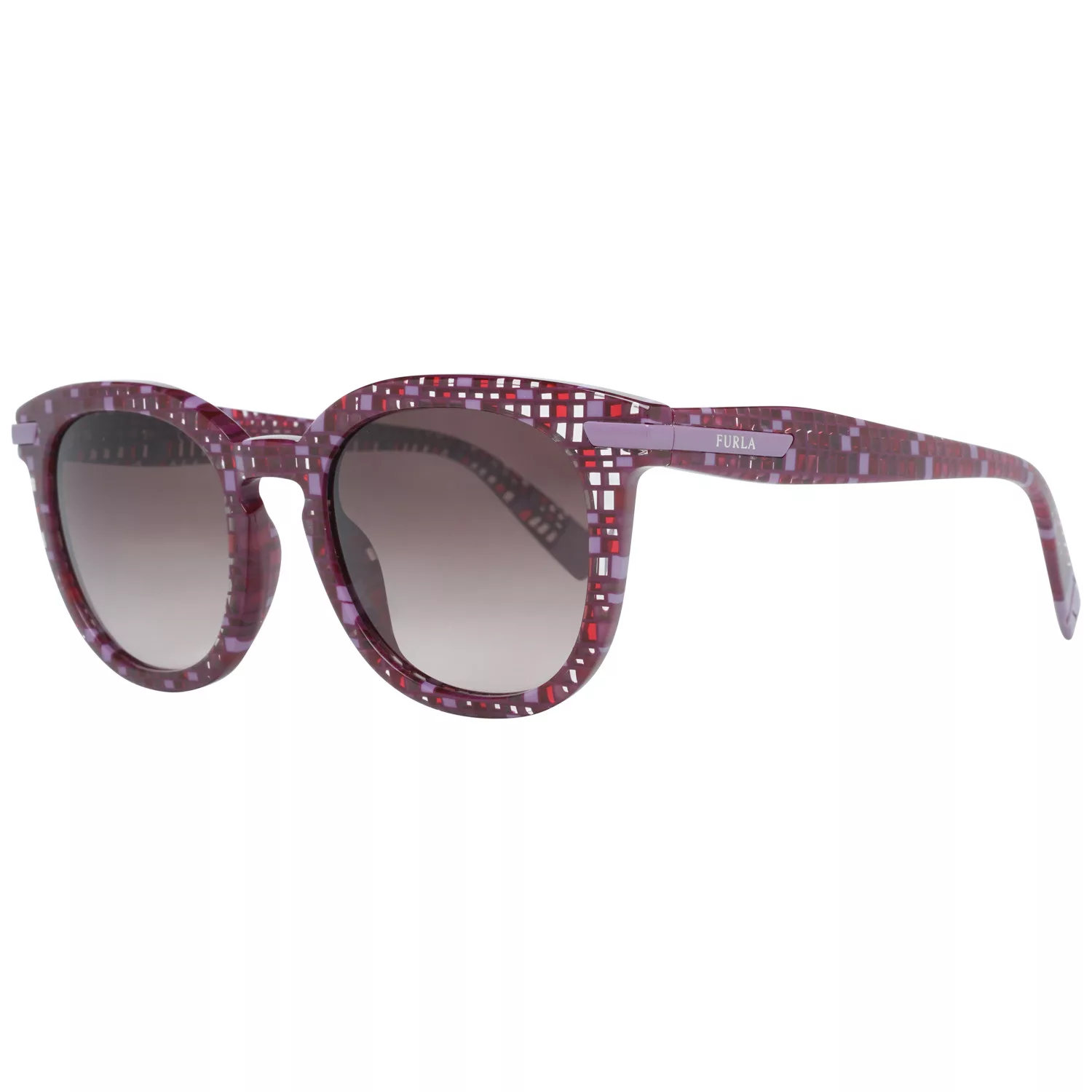 Furla Black Sunglasses Frame with Pink Glitter Trim Amazon.com: Furla VFU390S Black 53/16/135 women Eyewear  main image 4