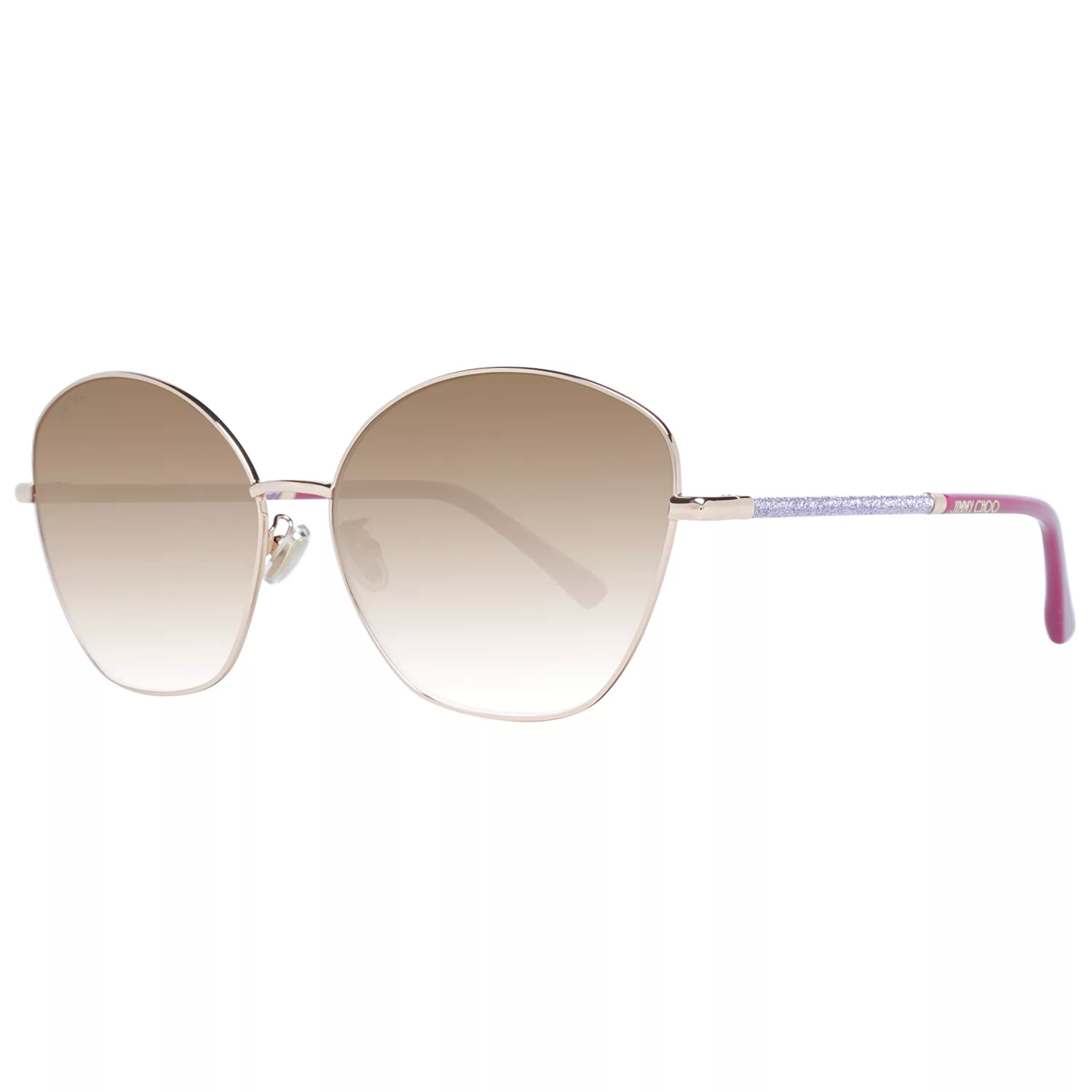 JIMMY CHOO MARILIA/G/SK Gold Nude Glitter Sunglasses Jimmy Choo MARILIA/G/SK BKU2S Sunglasses - Pretavoir main image 4