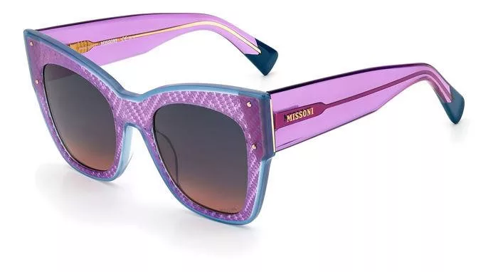MISSONI Oversized Cat-Eye Sunglasses 
Dark Plum Gradient W/ Case Missoni MIS 0063/S 0FUU 70 Women main image 2