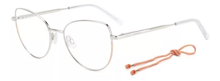 Lunettes De Soleil Missoni MMI 0054/S - Monture Argentée, Verres Rose Palladium, Taille 52/20/145, Neuves