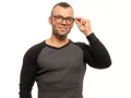 Lozza VL 4105 BLKM 50 Men, Women glasses