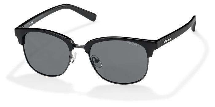 Image of Round Dark Ruthenium Grey Grey Polarized 1012/S Sunglasses