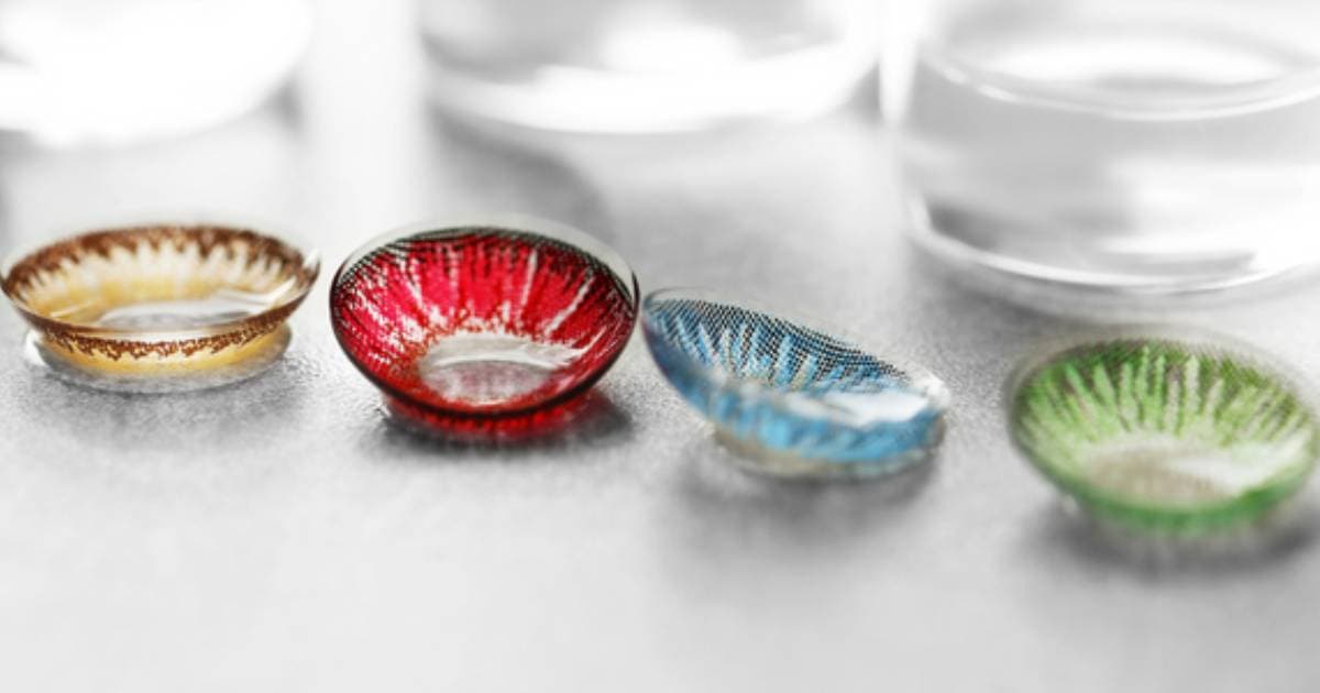 Order coloured contact lenses