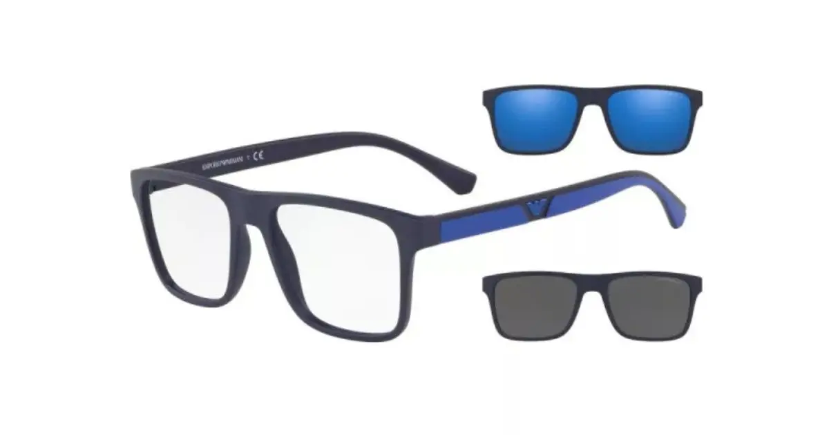 Clip-on glasses frame