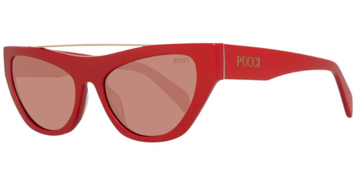 Emilio Pucci red sunglasses