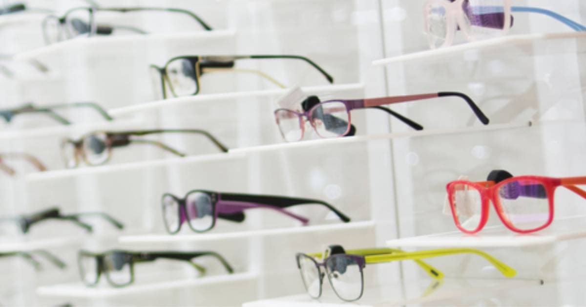 Eyeglass vision test