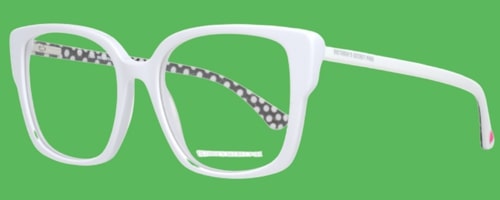 White eyeglasses